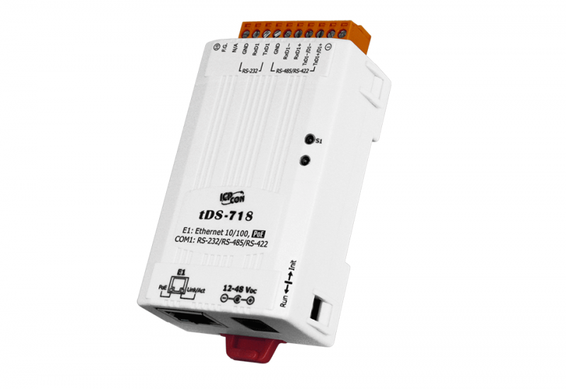 Tds server. TGW-718i. Шлюз TGW-735. Преобразователь TDS-718 RS-232/422/485 В Ethernet, 1xrs-232/422/485, POE ICP das. Преобразователь интерфейса ICP DS-725i Ethernet 2xrs-485.